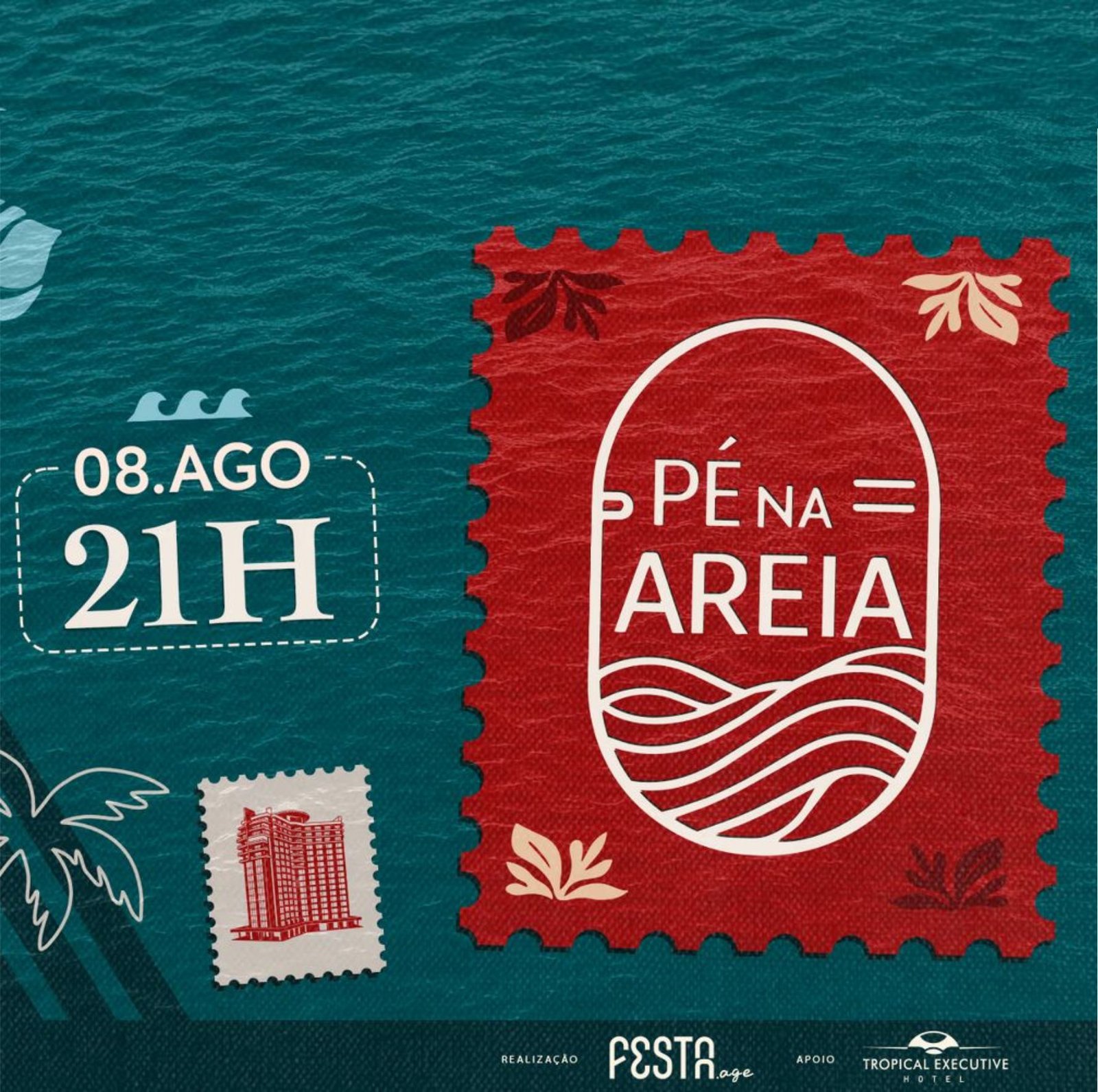 PÉ NA AREIA