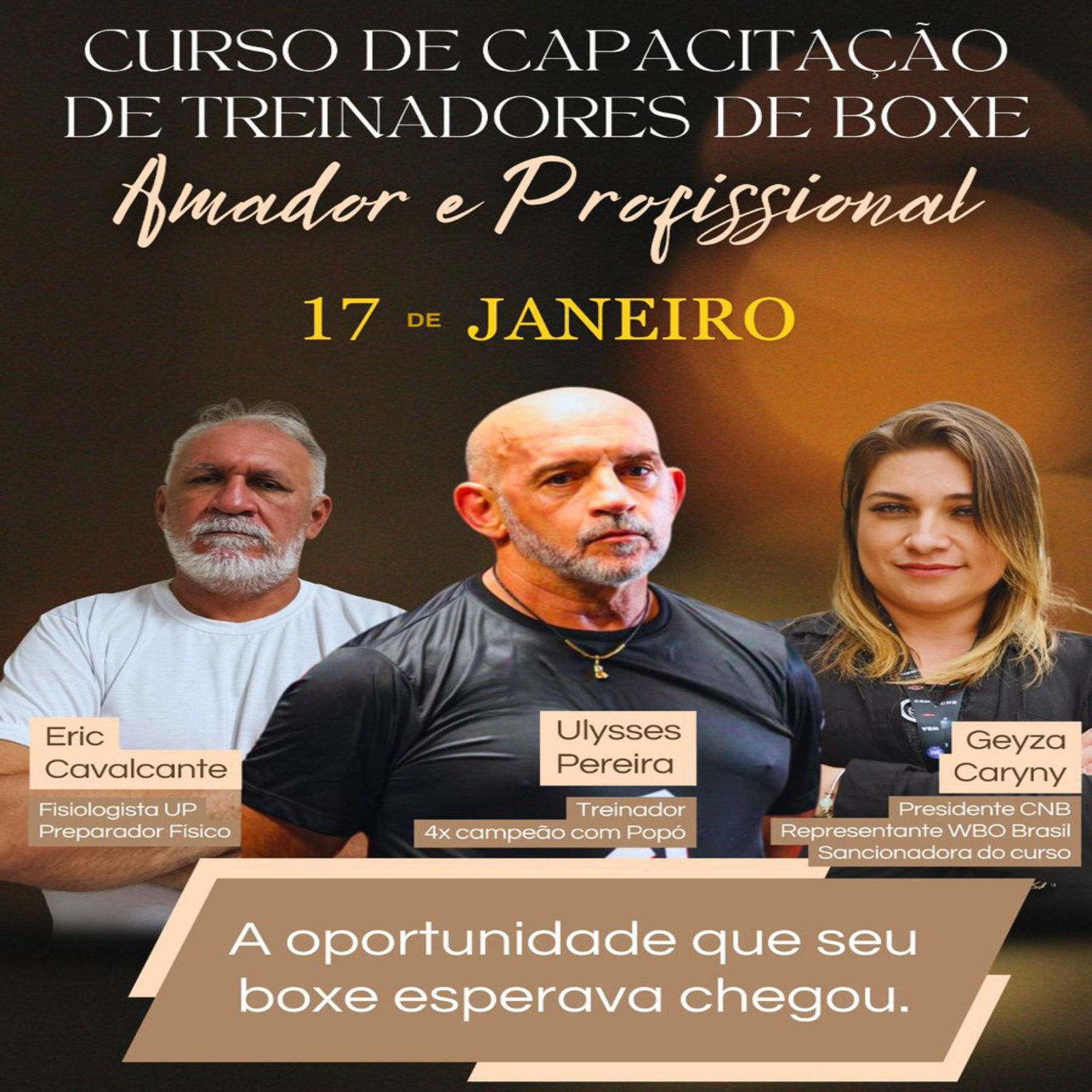 CURSO DE CAPACITAÇÃO DE TREINADORES DE BOXE